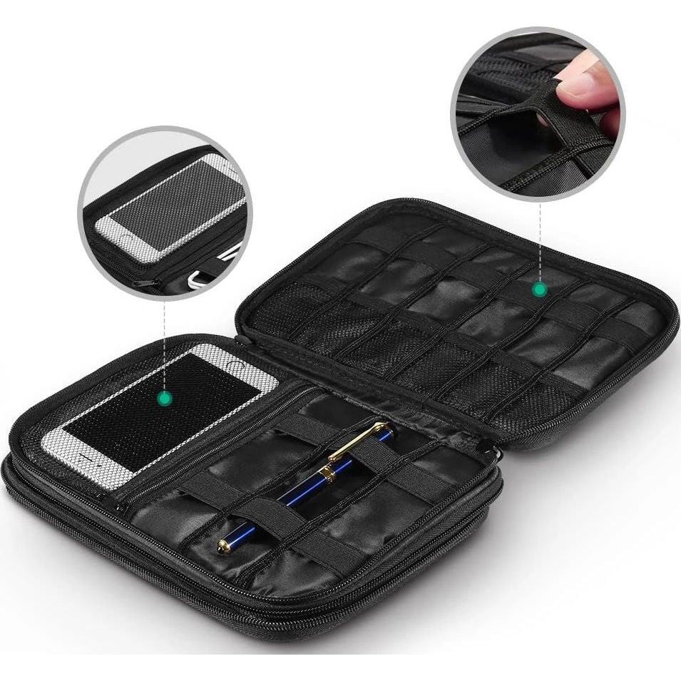 Hülle / Box / Organizer für HDD / SSD, Tablet, Handy und Zubehör, Ugreen LP149, Grau-Schwarz