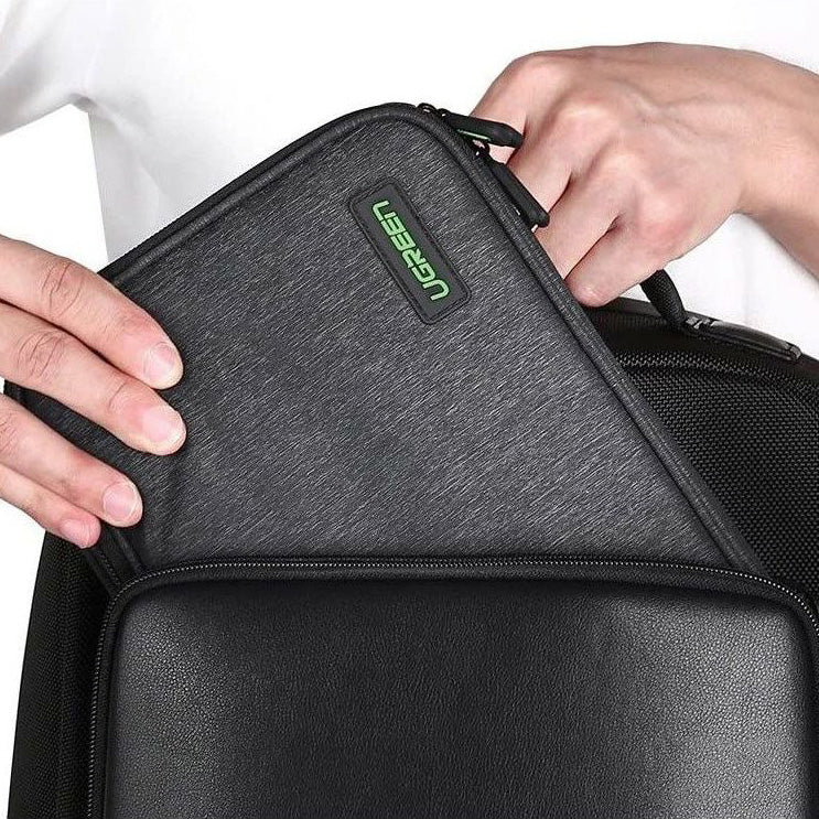 Hülle / Box / Organizer für HDD / SSD, Tablet, Handy und Zubehör, Ugreen LP149, Grau-Schwarz