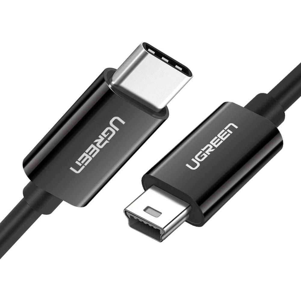 Ugreen US242 USB-C (Stecker) / Mini USB Typ B (Stecker) Kabel 1 m, Schwarz
