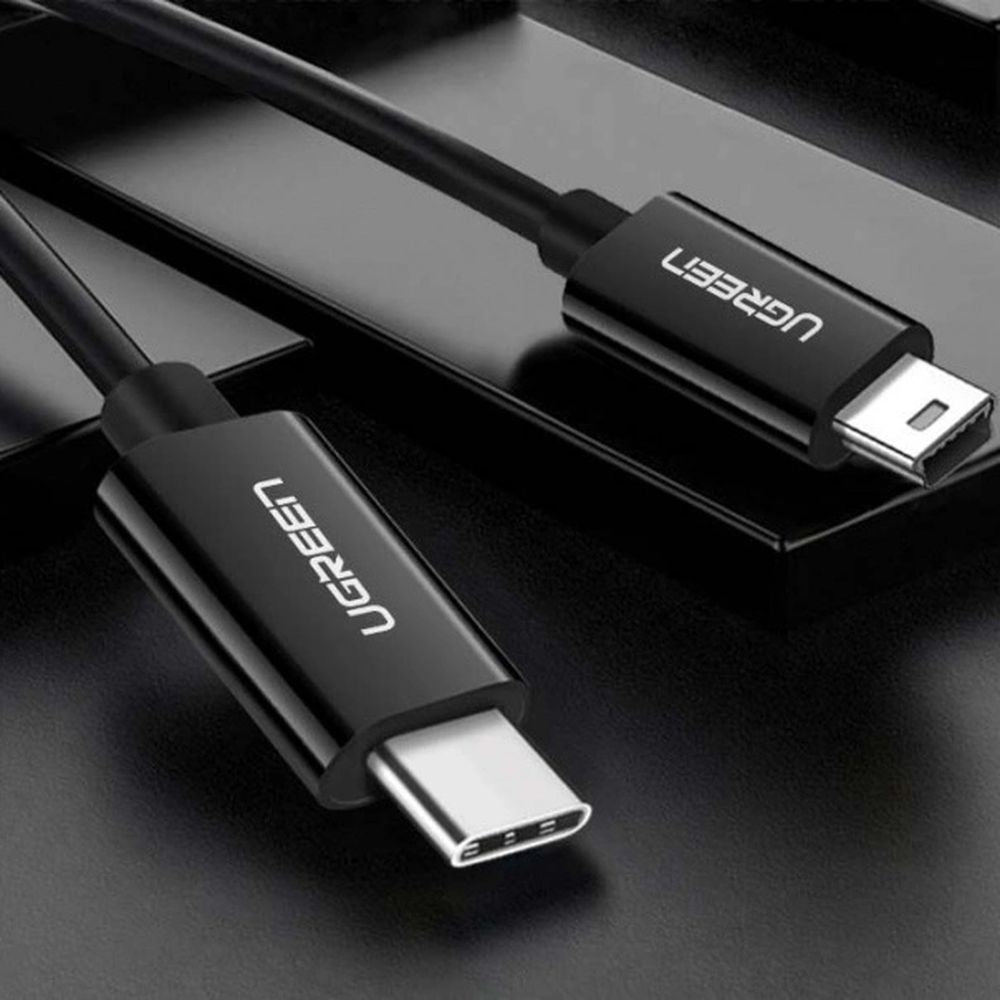 Ugreen US242 USB-C (Stecker) / Mini USB Typ B (Stecker) Kabel 1 m, Schwarz