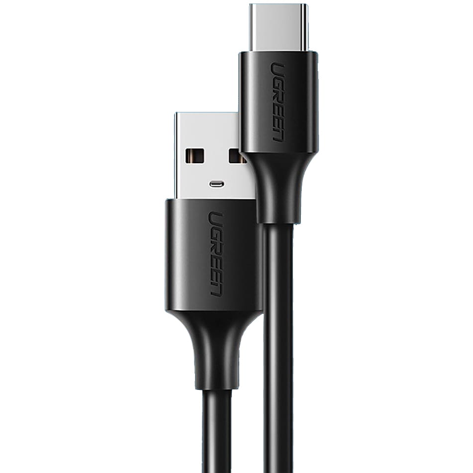 Kabel USB-A zu USB-C, Ugreen US287, QC 3.0, 3A, 0,25 m, Schwarz