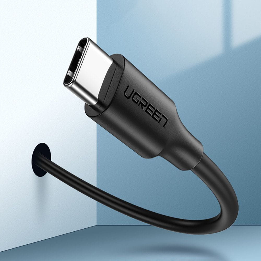 Kabel USB-A zu USB-C, Ugreen US287, QC 3.0, 3A, 0,25 m, Schwarz