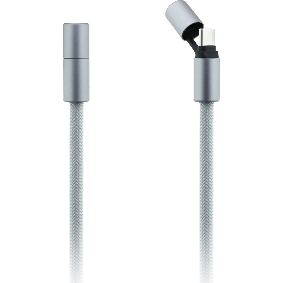 Neck Lanyard für Smartphone mit Kabel USB-C auf USB-C, Karl Lagerfeld CBDY Choupette Charm, 150 cm, Grau