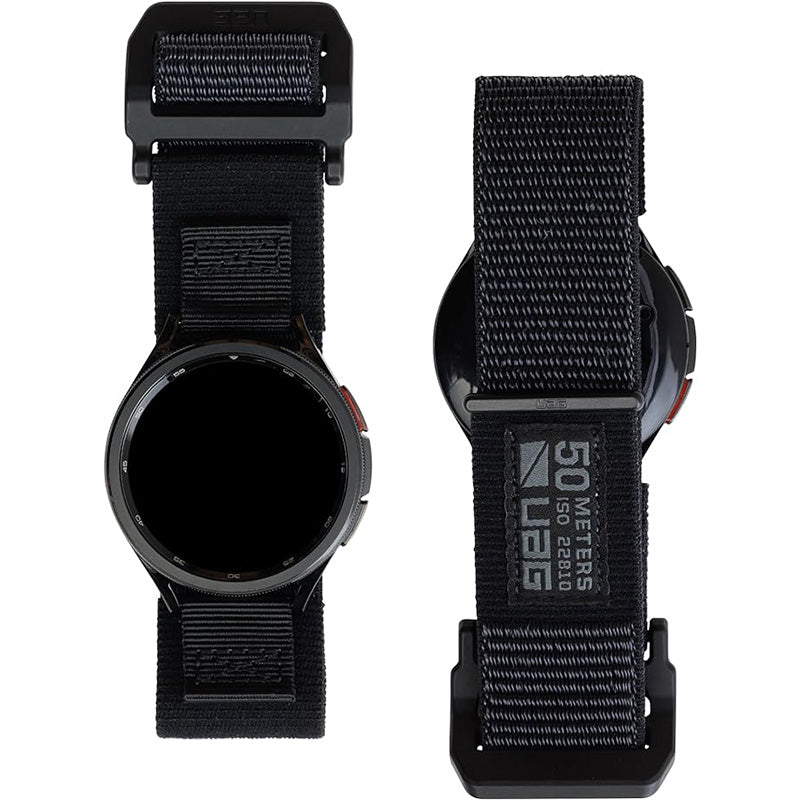Armband 20mm für Galaxy Watch 6/5 Pro/5/4/3/2/1, Urban Armor Gear Active, Schwarz