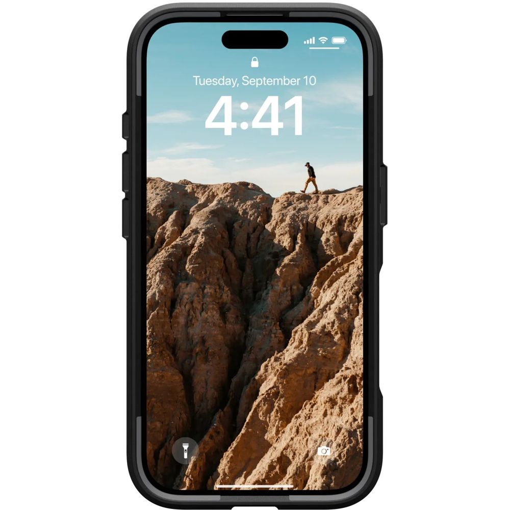 Handyhülle für iPhone 16, Urban Armor Gear Civilian Mag mit MagSafe, Schwarz