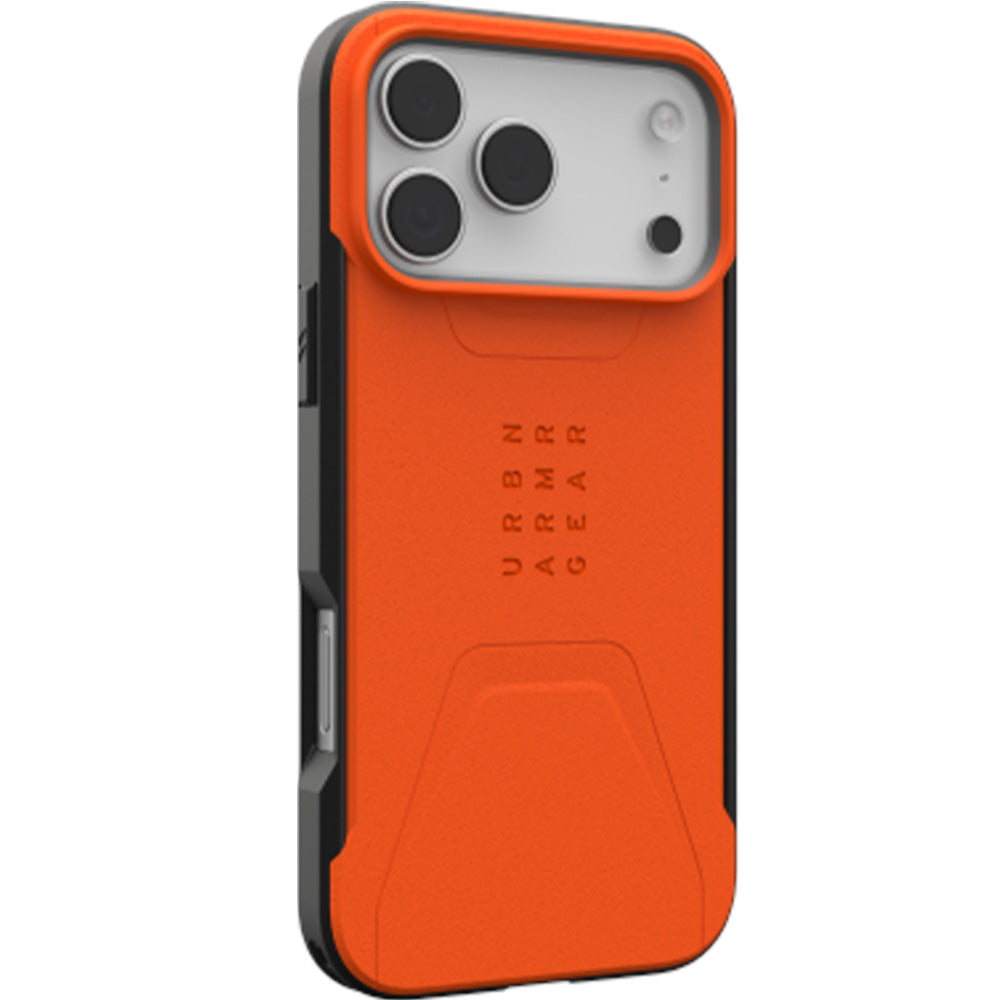 Handyhülle für iPhone 17 Pro Max, Urban Armor Gear Civilian Mag mit MagSafe, Orange
