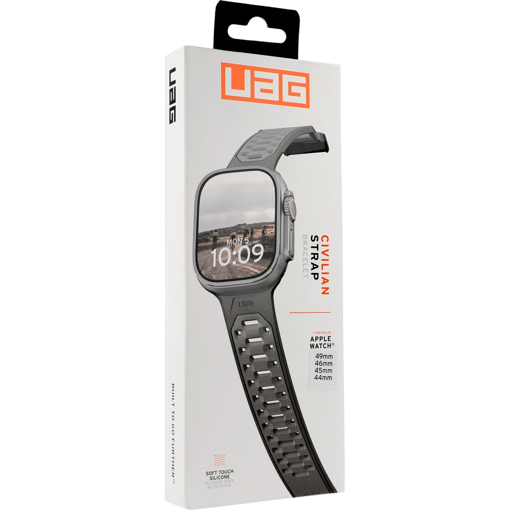 Armband für Apple Watch 49/46/45/44 mm, Urban Armor Gear UAG Civilian, Grau