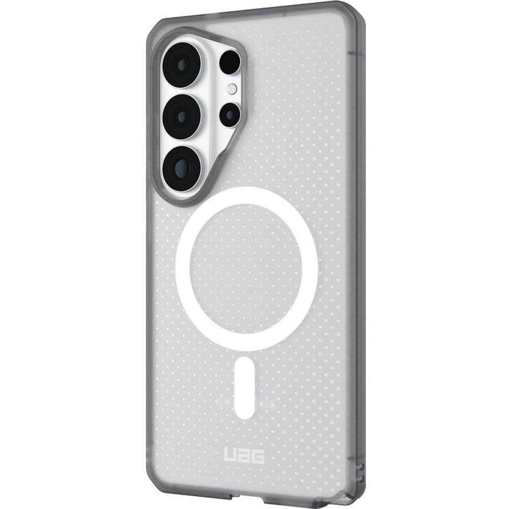 Handyhülle für Galaxy S26 Ultra, Urban Armor Gear Dot Magnetic mit MagSafe, Durchscheinend-Grau