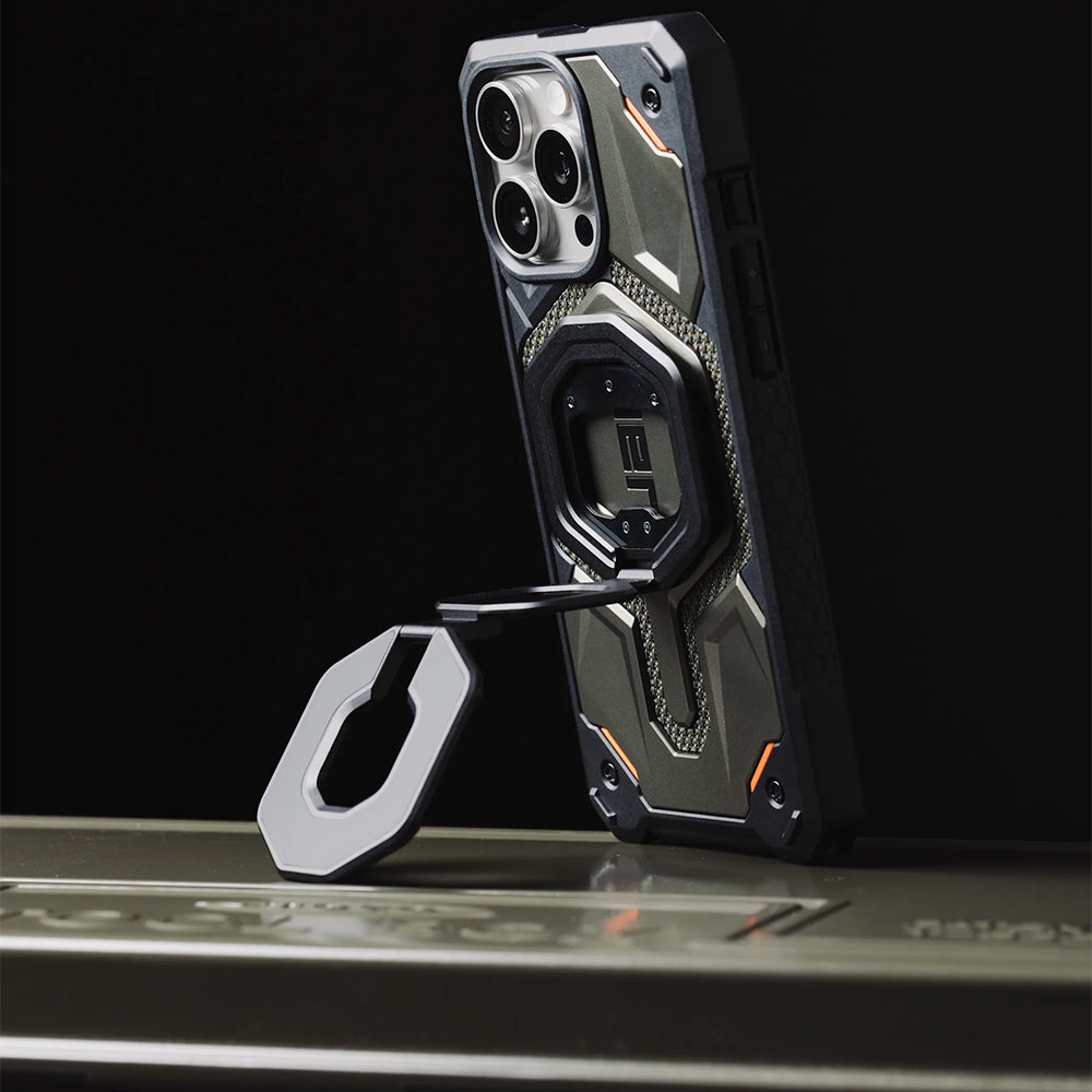 Magnetischer Fingerhalter Urban Armor Gear Monarch Dual Magnetic Ring Stand für MagSafe, Schwarz