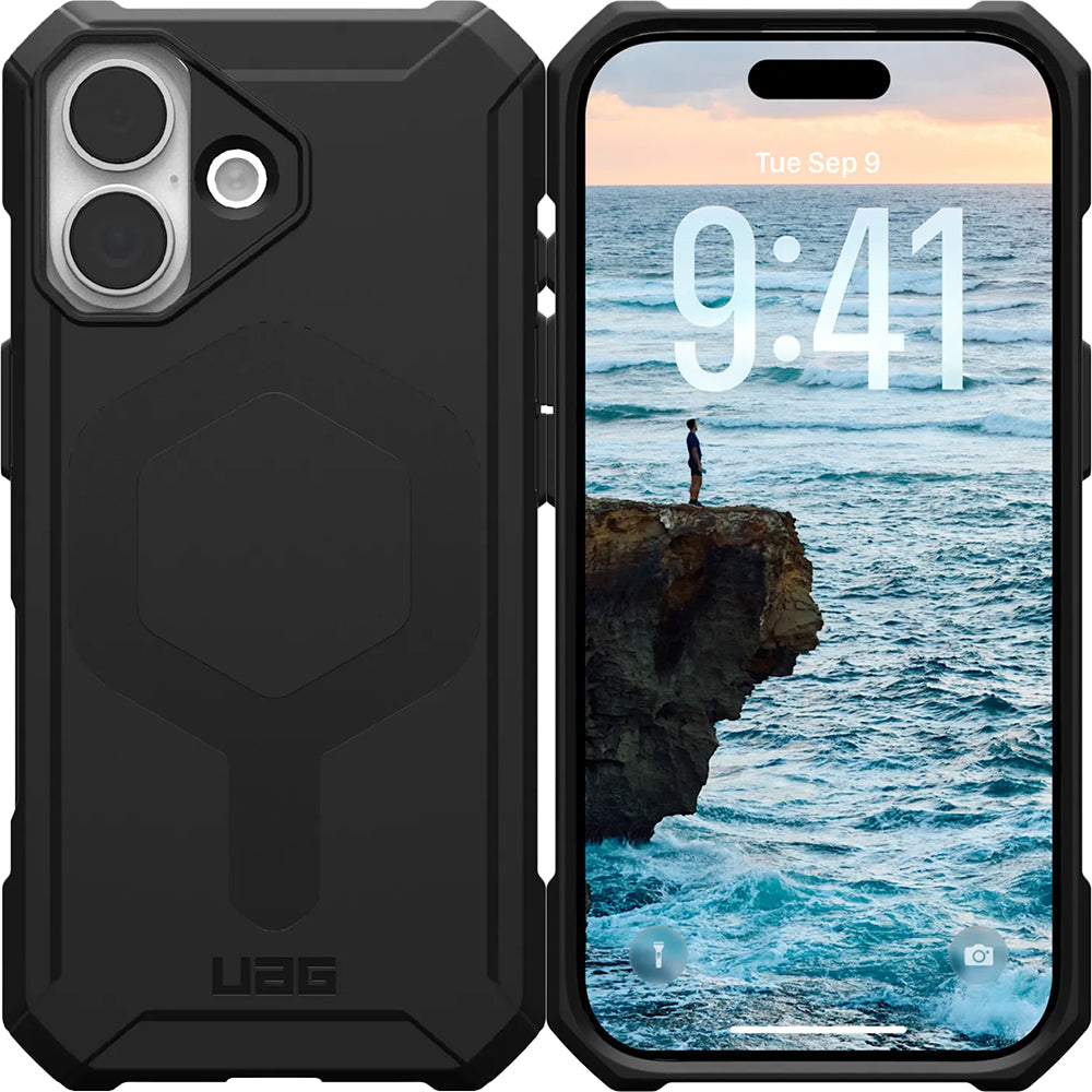 Handyhülle für iPhone 17, Urban Armor Gear Essential Armor Mag, Schwarz