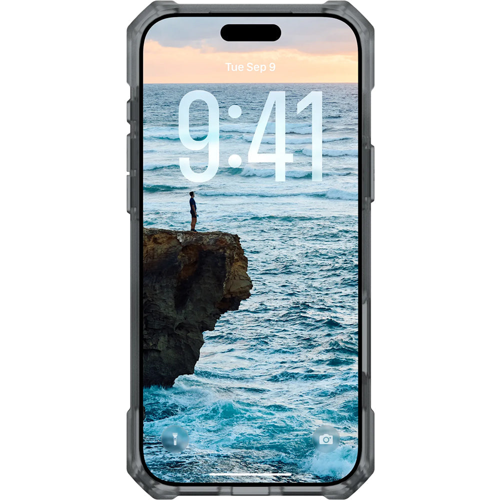 Handyhülle für iPhone 17 Pro Max, Urban Armor Gear Essential Armor Mag, Transluzent mit Schwarz