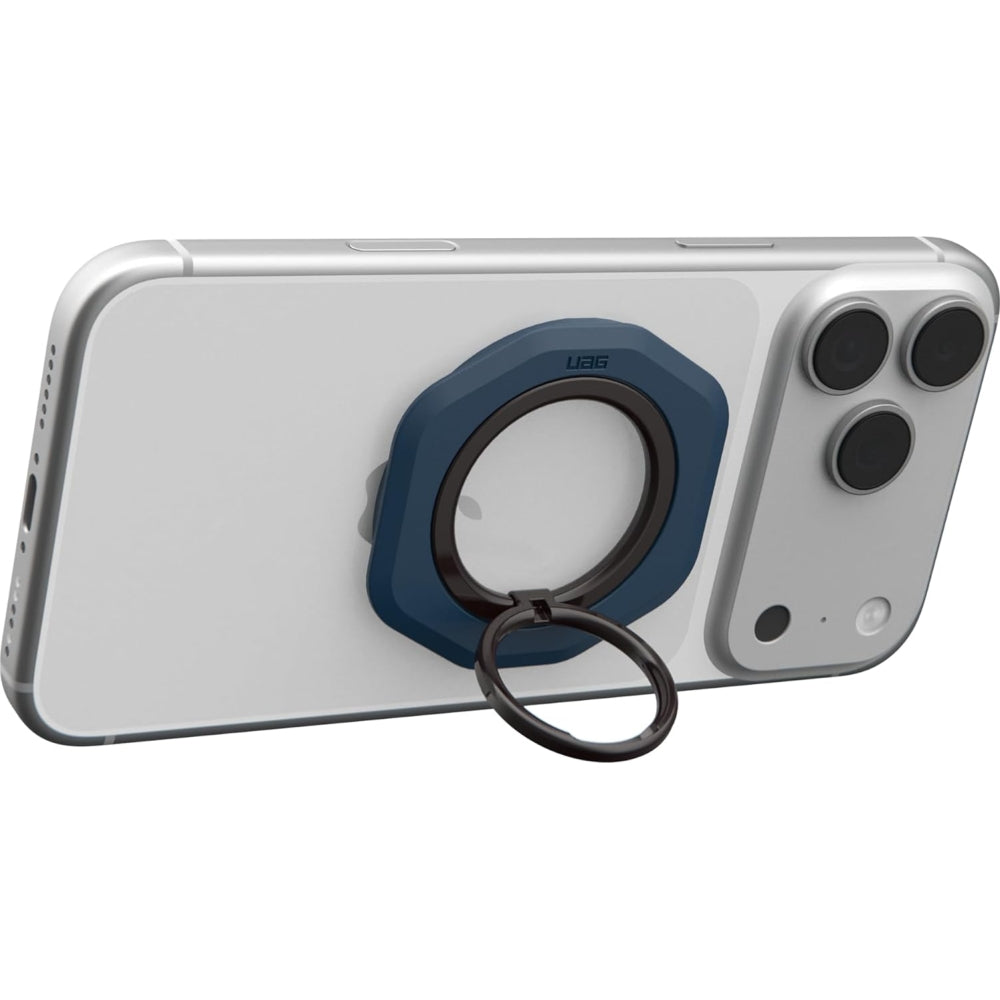 Finger-Magnet-Halterung / Ständer, Urban Armor Gear UAG Magnetic Ring Stand LT mit MagSafe, Dunkelblau
