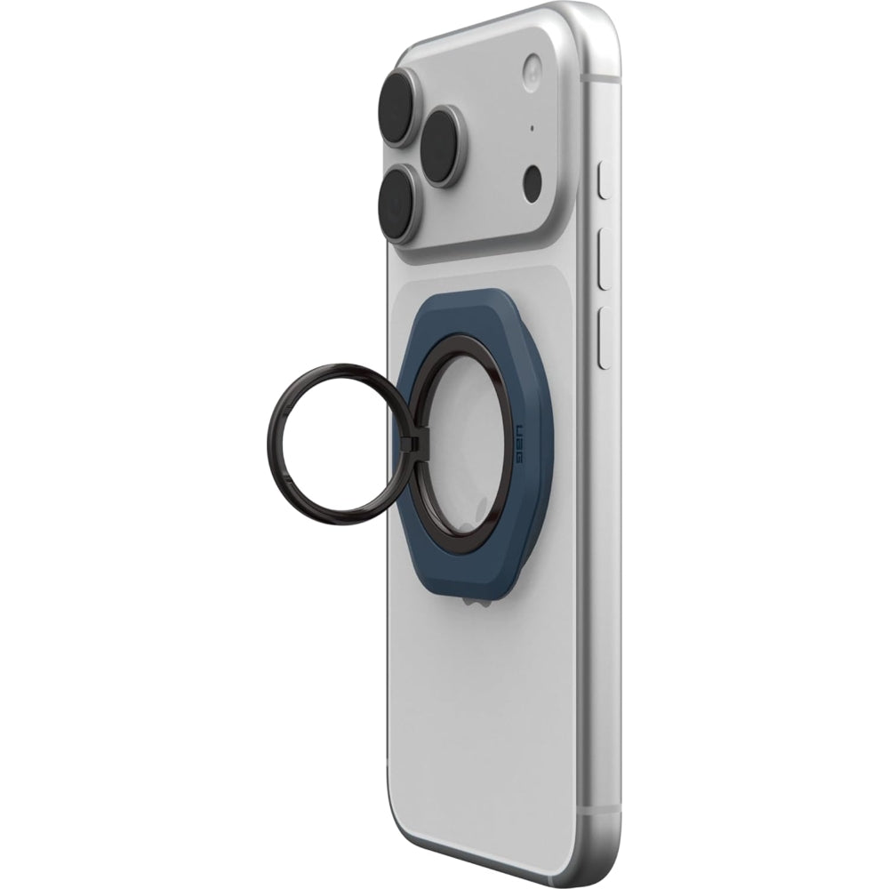 Finger-Magnet-Halterung / Ständer, Urban Armor Gear UAG Magnetic Ring Stand LT mit MagSafe, Dunkelblau