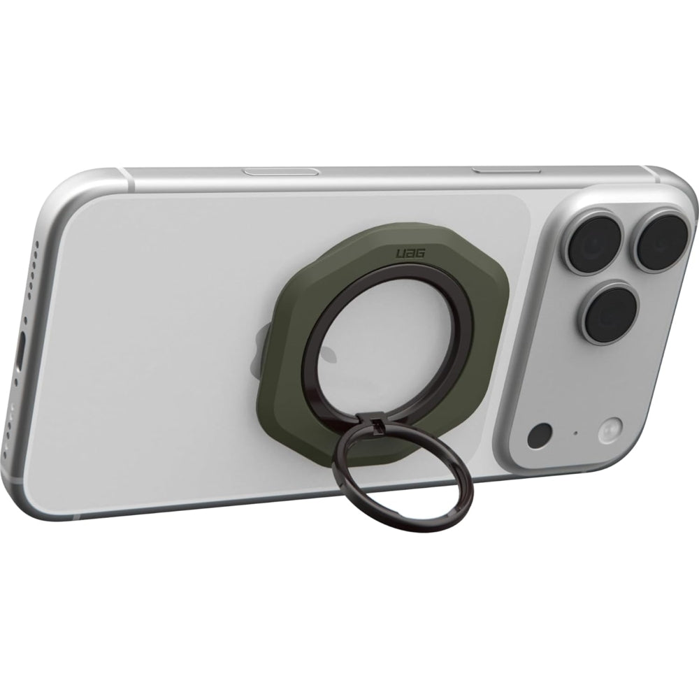 Finger-Magnet-Halterung / Ständer, Urban Armor Gear UAG Magnetic Ring Stand LT mit MagSafe, Grün