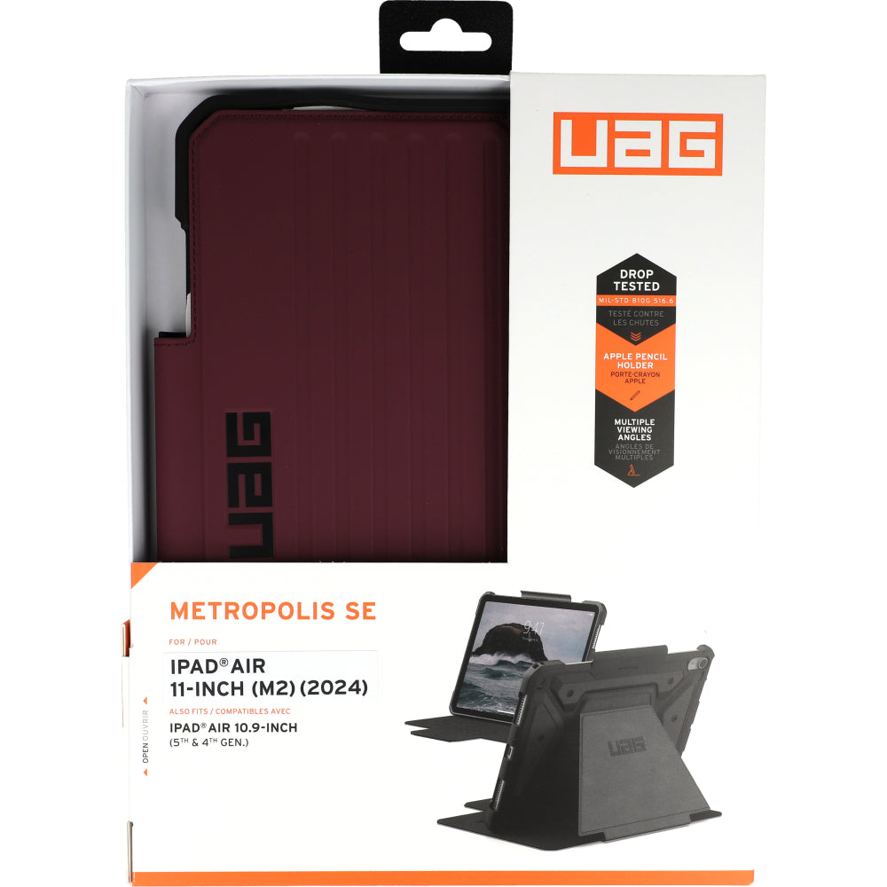 Schutzhülle für iPad Air 11" M4/M3/M2, Urban Armor Gear UAG Metropolis SE, Dunkelrot