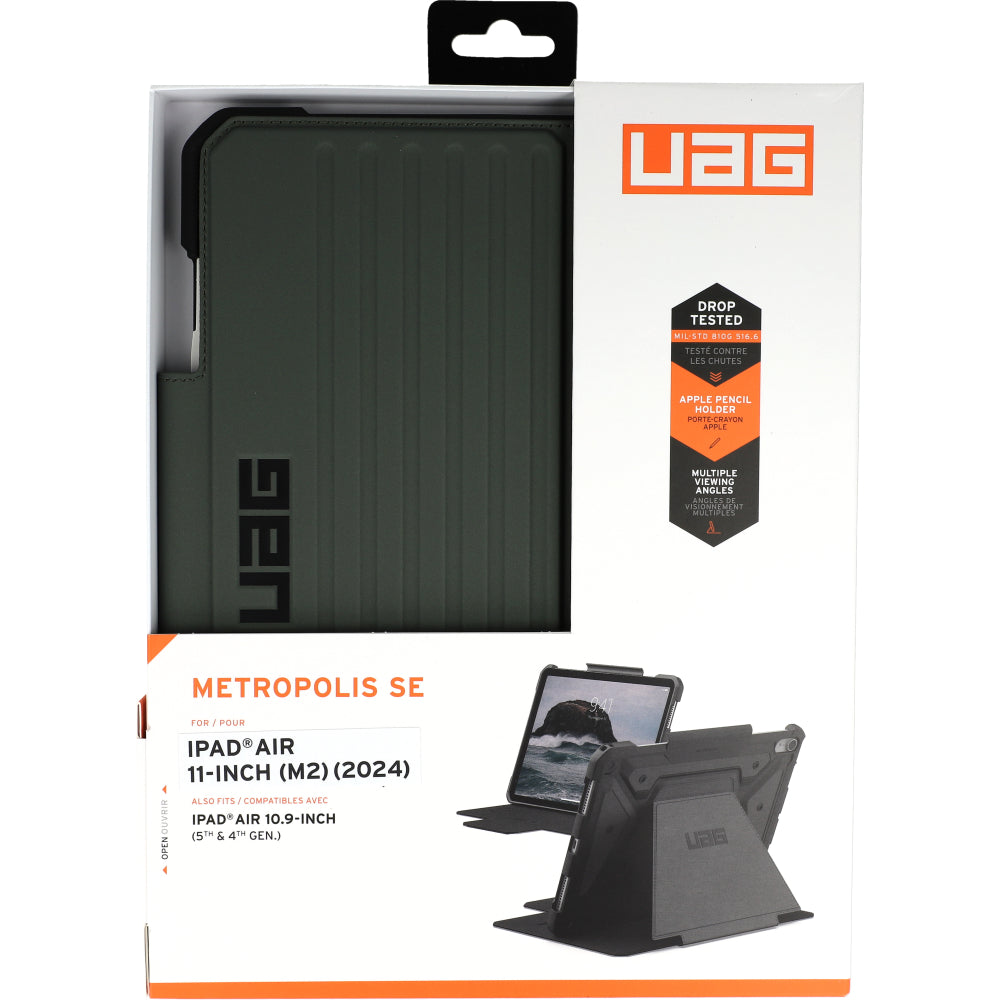 Schutzhülle für iPad Air 11" M4/M3/M2, Urban Armor Gear UAG Metropolis SE, Dunkelgrün