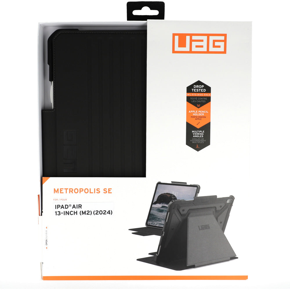 Schutzhülle für iPad Air 13" 2025 / 2024, Urban Armor Gear UAG Metropolis SE, Schwarz