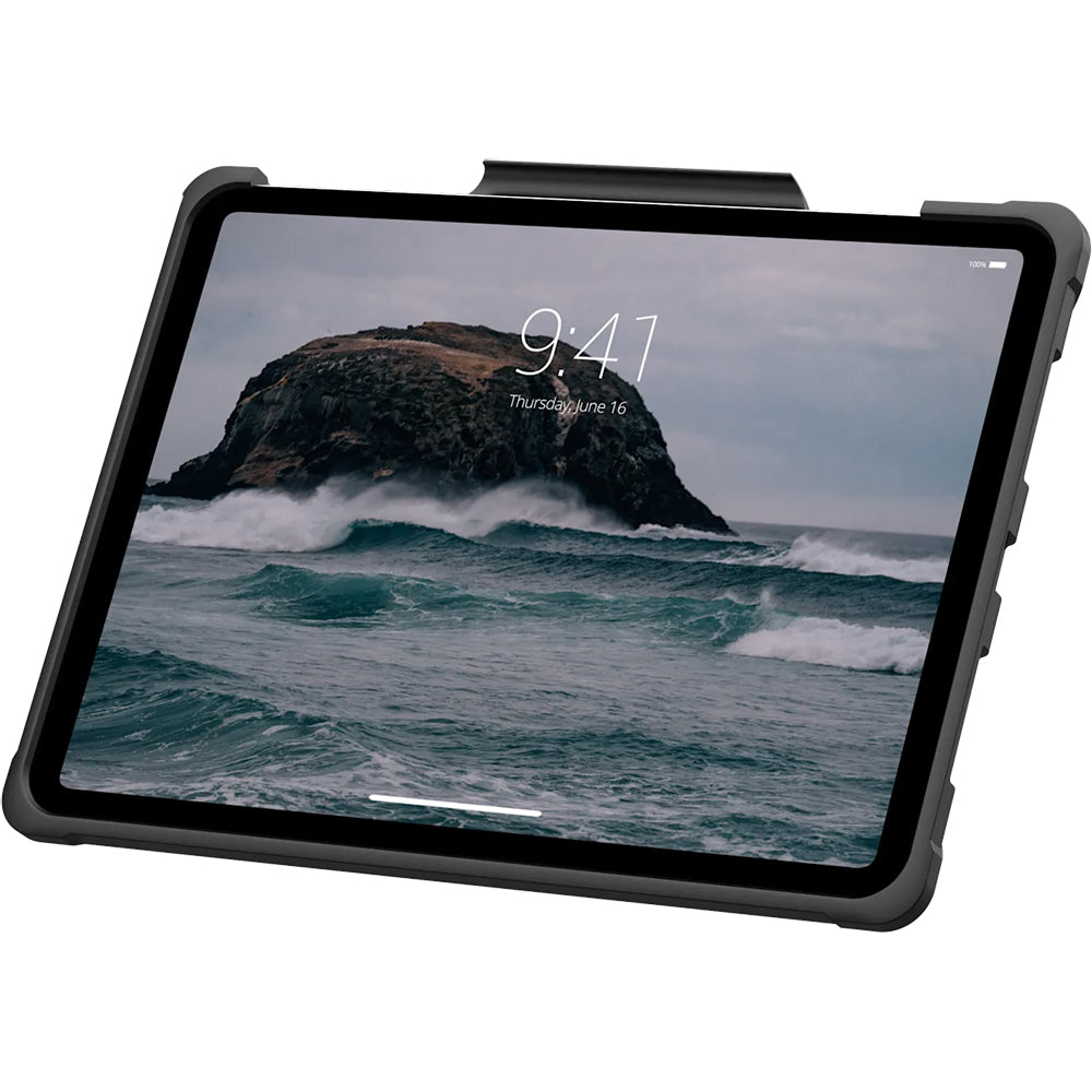 Robuste Schutzhülle für iPad Pro 11" 2025 / 2024, Urban Armor Gear Metropolis Hand Strap, mit 360° Handriemen, Schwarz