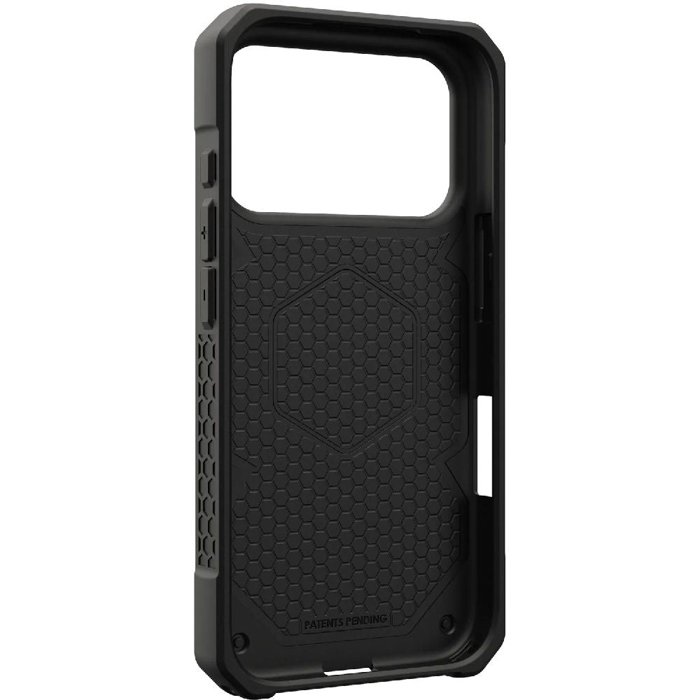 Handyhülle für iPhone 17 Pro, Urban Armor Gear Monarch Pro Mag mit MagSafe, Schwarz mit Kohlefaser