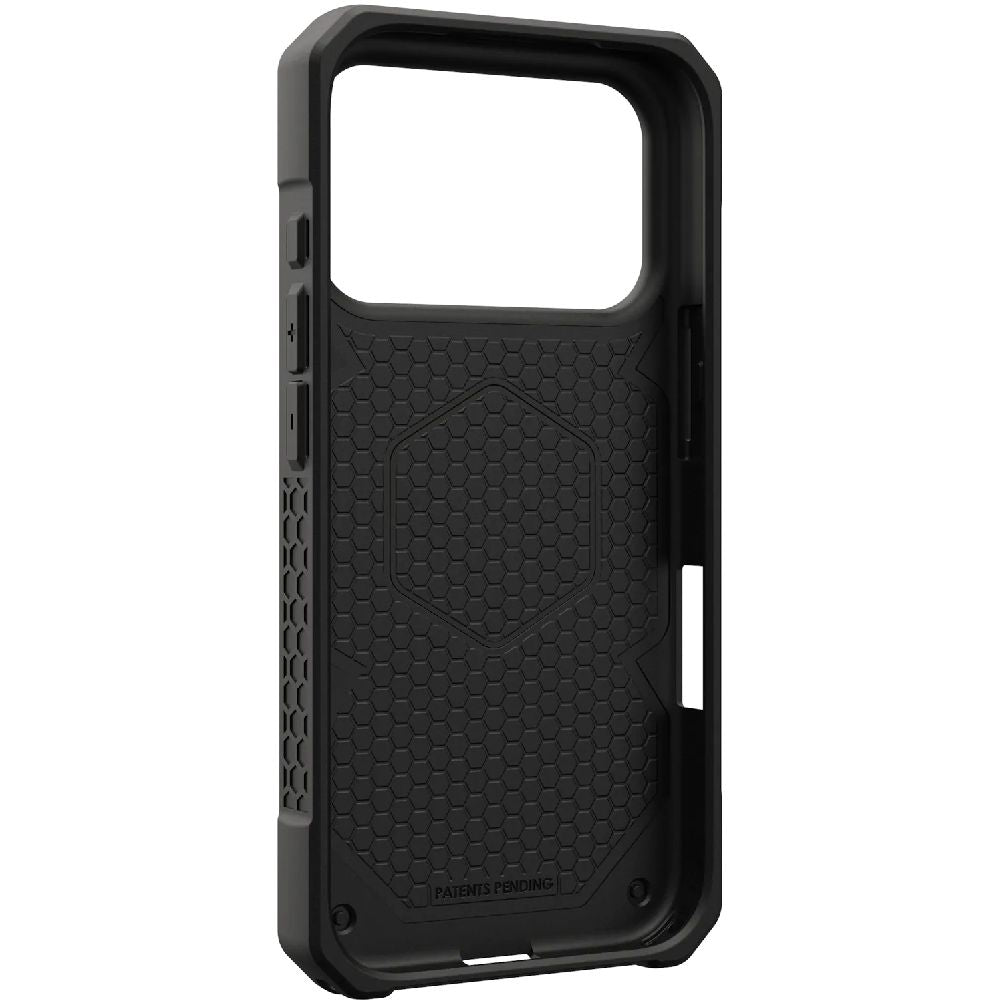 Handyhülle für iPhone 17 Pro, Urban Armor Gear Monarch Pro Mag mit MagSafe, Olivgrün/Schwarz mit Kevlar