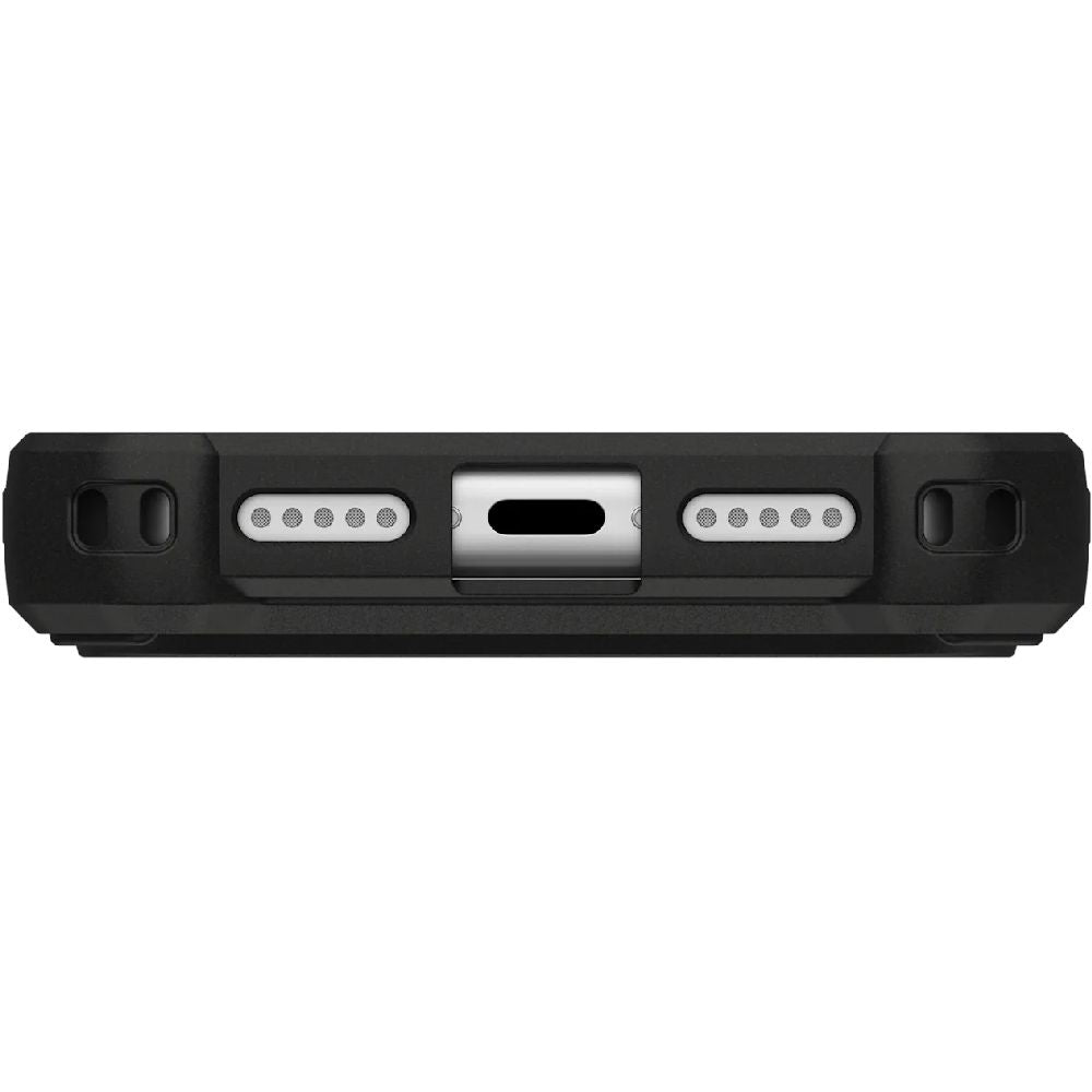 Handyhülle für iPhone 17 Pro, Urban Armor Gear Monarch Pro Mag mit MagSafe, Hellgrau mit Schwarz