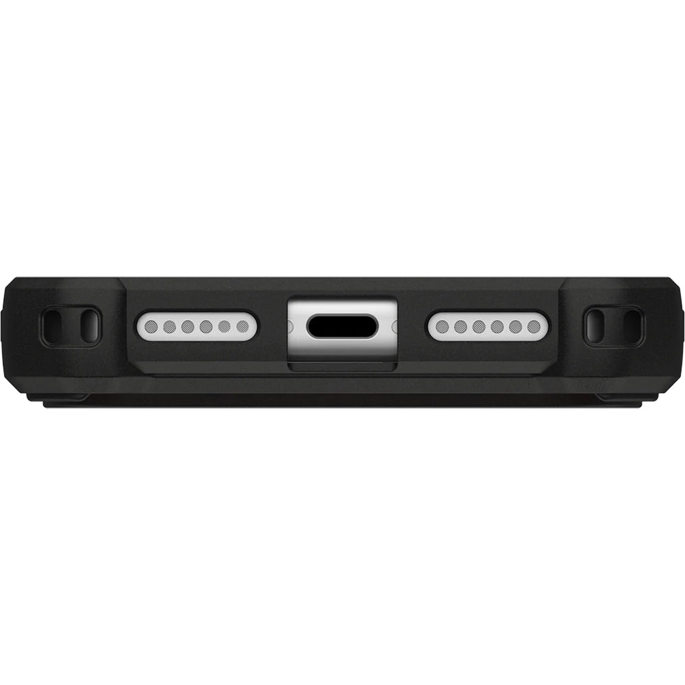 Handyhülle für iPhone 17 Pro Max, Urban Armor Gear Monarch Pro Mag mit MagSafe, Orange mit Schwarzen Elementen