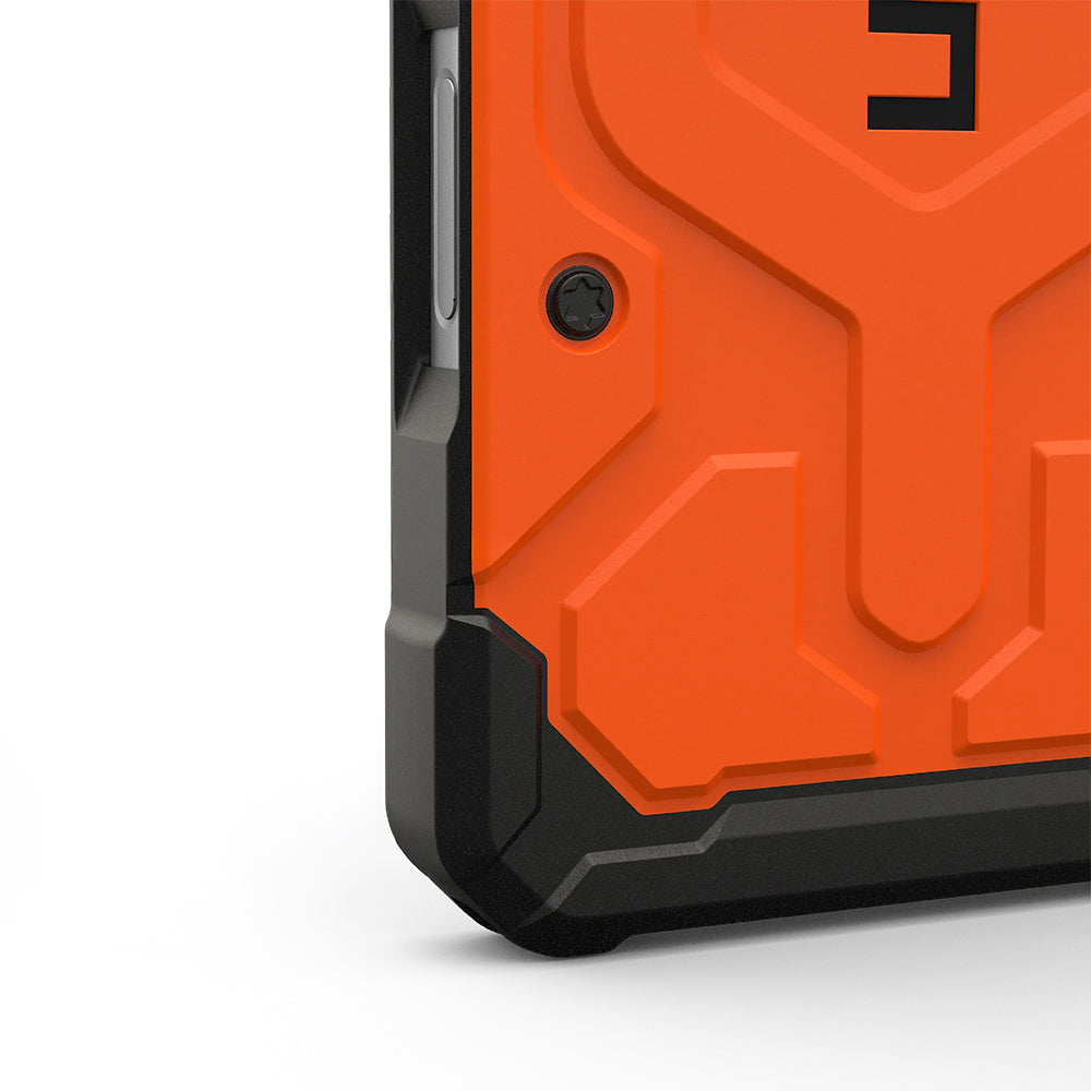Handyhülle für iPhone 17 Pro, Urban Armor Gear Pathfinder Mag mit MagSafe, Orange mit Schwarzen Elementen