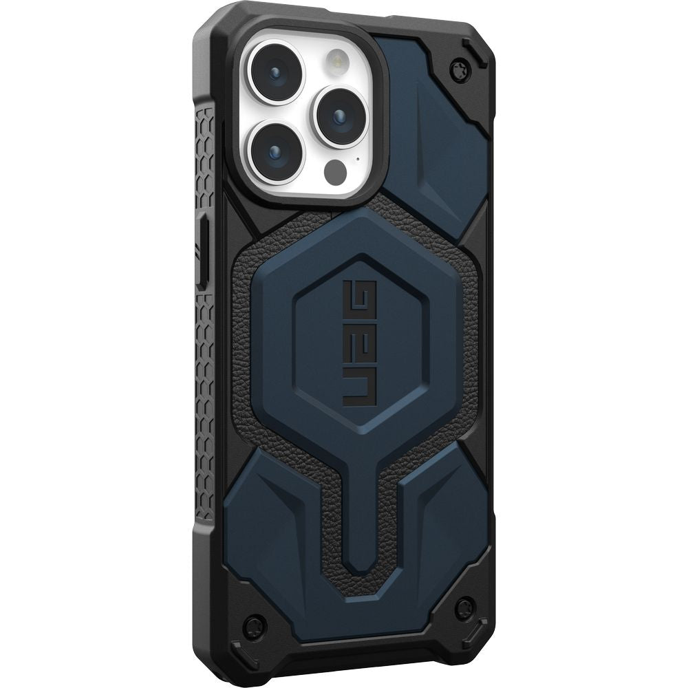 Schutzhülle Urban Armor Gear Monarch Pro MagSafe für Apple iPhone 15 Pro Max, Dunkelblau
