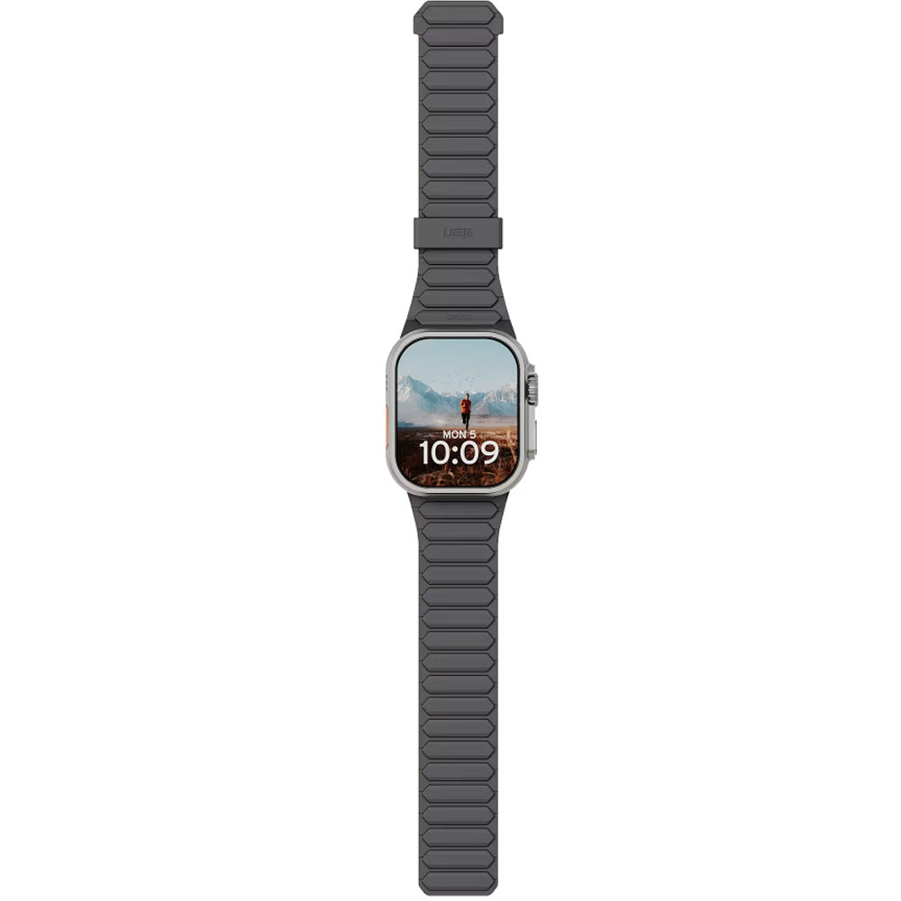 Armband für Apple Watch 49/46/45/44 mm, Urban Armor Gear Pathfinder, Rot-Graphite