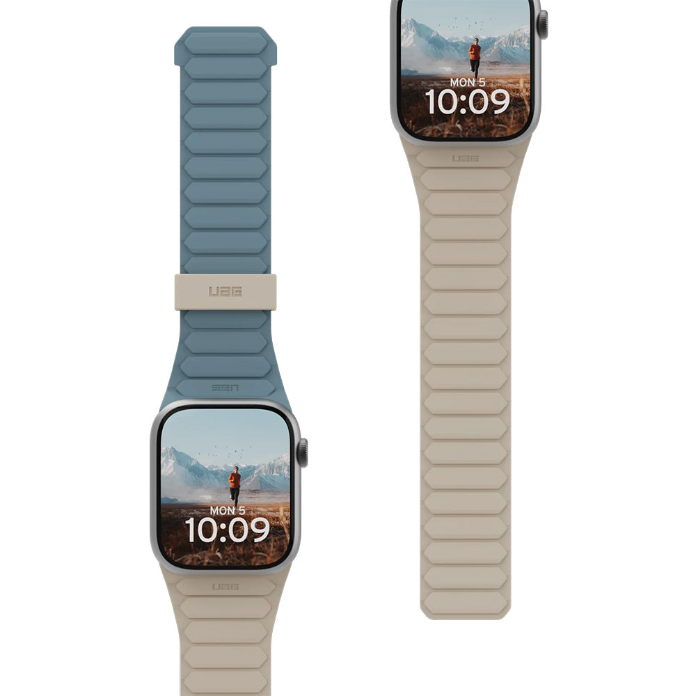Armband für Apple Watch 49/46/45/44 mm, UAG Pathfinder, Blau-Beige