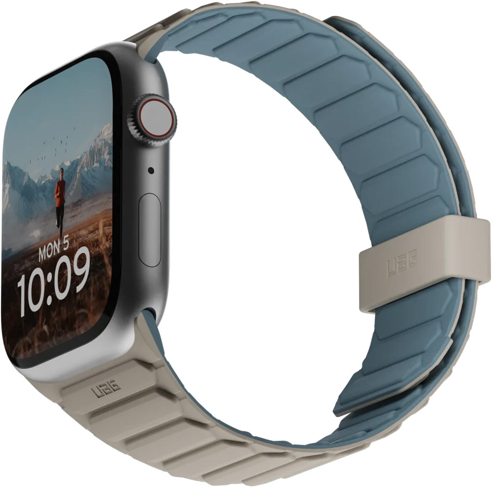Armband für Apple Watch 49/46/45/44 mm, UAG Pathfinder, Blau-Beige