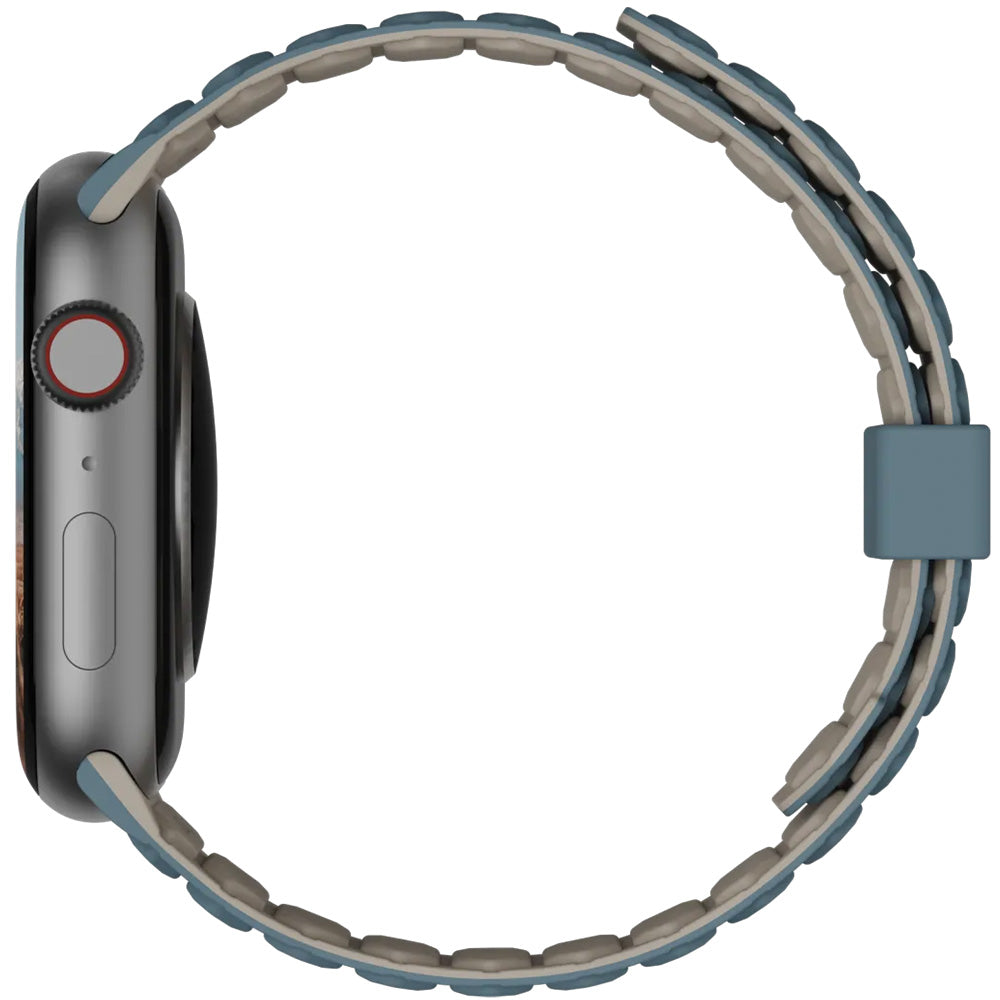 Armband für Apple Watch 49/46/45/44 mm, UAG Pathfinder, Blau-Beige