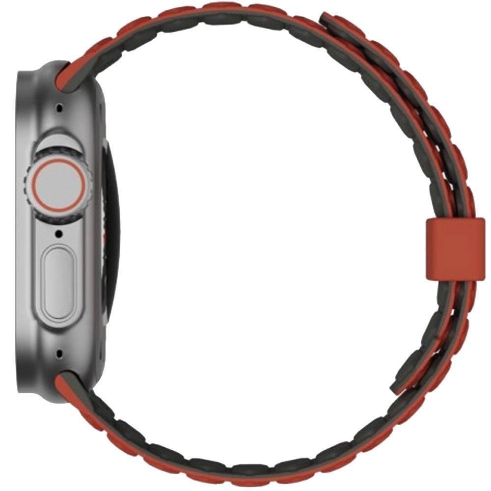 Armband für Apple Watch 49/46/45/44 mm, Urban Armor Gear Pathfinder, Orange-Grün