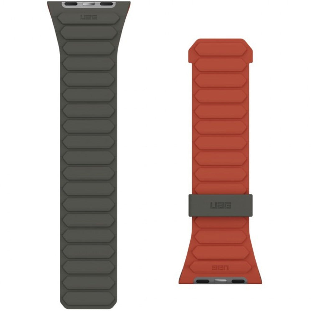 Armband für Apple Watch 49/46/45/44 mm, Urban Armor Gear Pathfinder, Orange-Grün