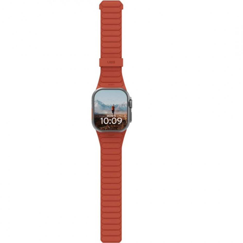 Armband für Apple Watch 49/46/45/44 mm, Urban Armor Gear Pathfinder, Orange-Grün