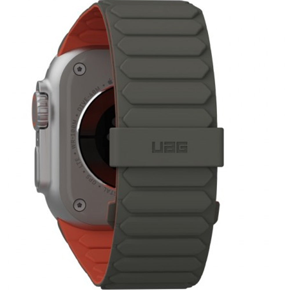Armband für Apple Watch 49/46/45/44 mm, Urban Armor Gear Pathfinder, Orange-Grün