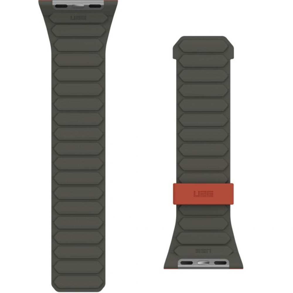 Armband für Apple Watch 49/46/45/44 mm, Urban Armor Gear Pathfinder, Orange-Grün