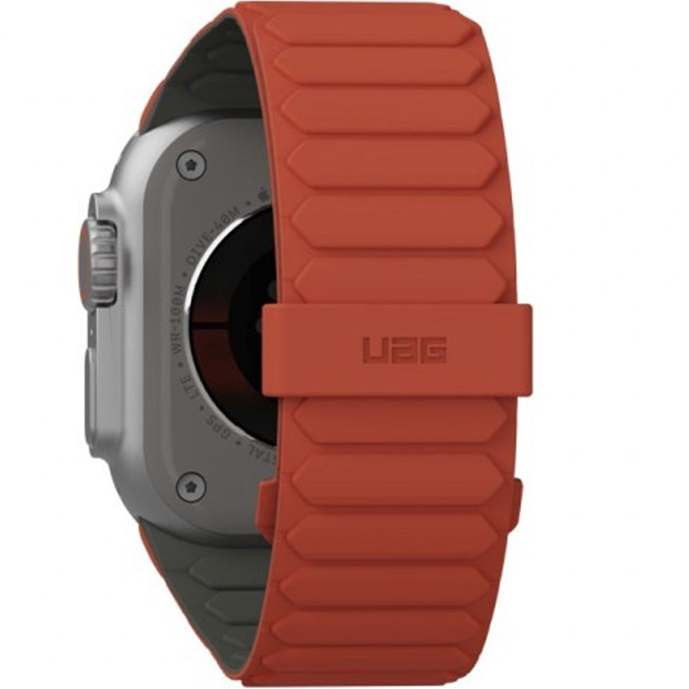 Armband für Apple Watch 49/46/45/44 mm, Urban Armor Gear Pathfinder, Orange-Grün