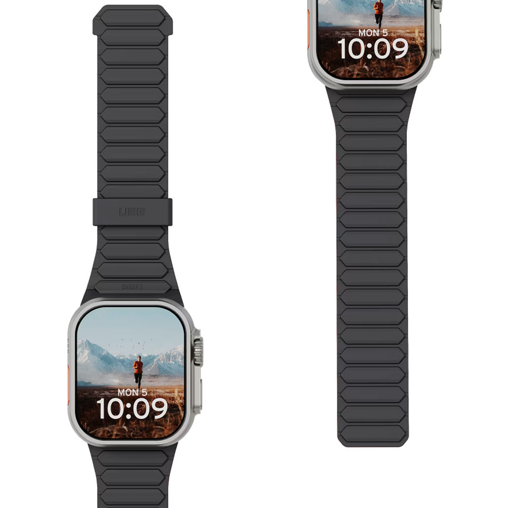Armband für Apple Watch 49/46/45/44 mm, Urban Armor Gear Pathfinder, Rot-Schwarz