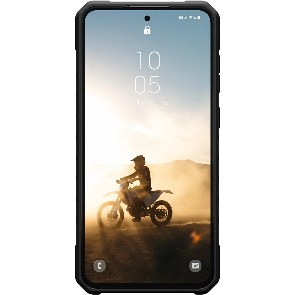 Handyhülle für Galaxy S25 FE, Urban Armor Gear Pathfinder Clear Magnet, Grau-Schwarz