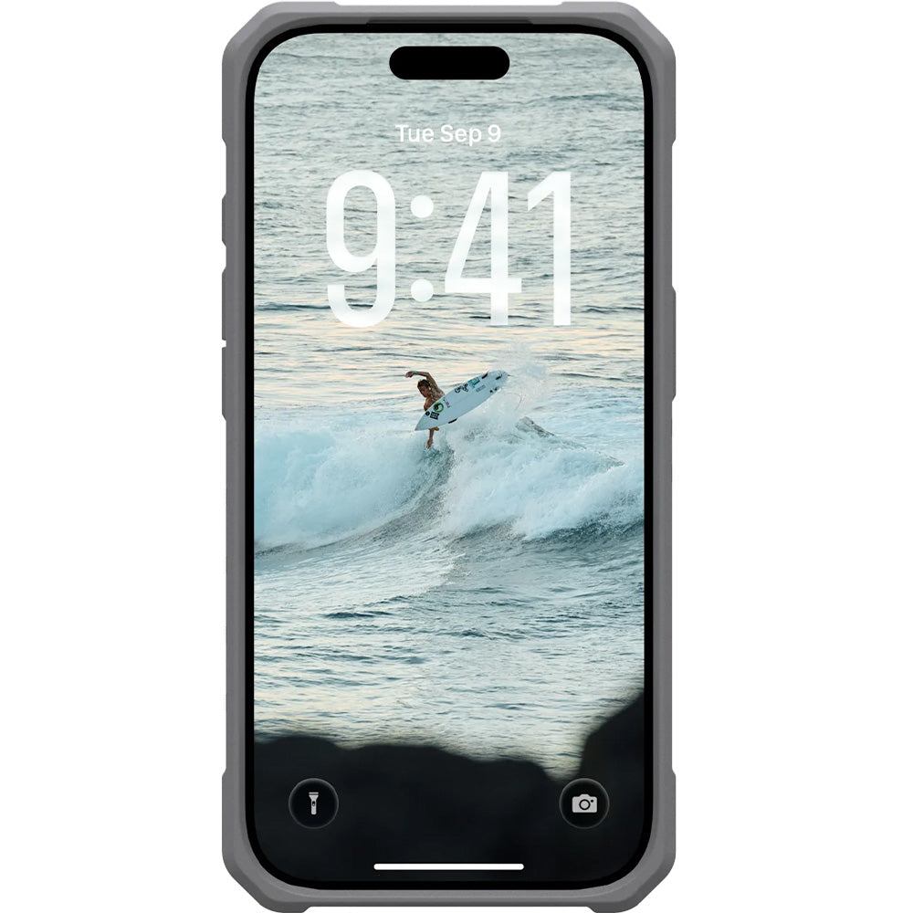 Handyhülle für iPhone 17 Pro, Urban Armor Gear Pathfinder Clear Mag mit MagSafe, Transparent und Gelb
