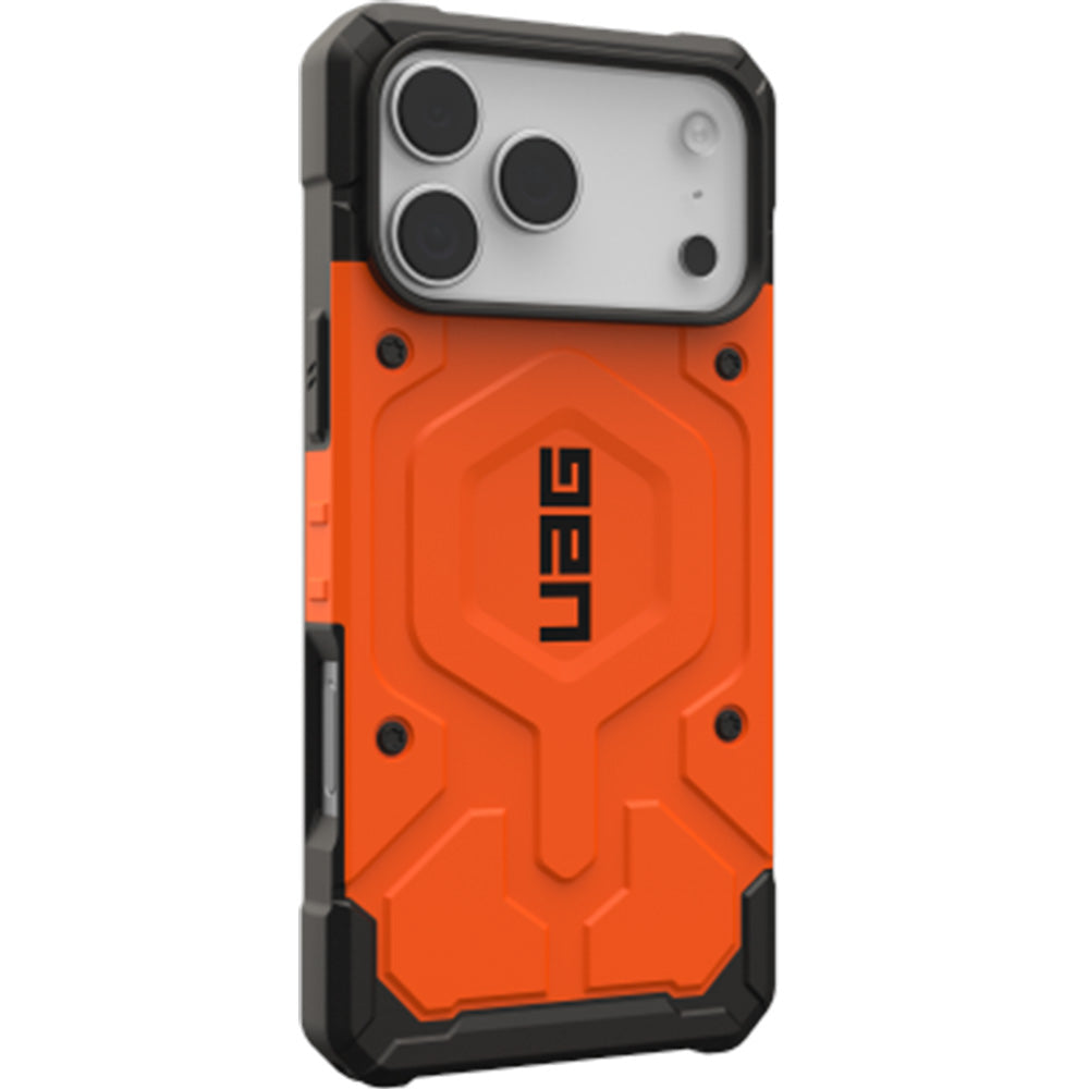 Handyhülle für iPhone 17 Pro Max, Urban Armor Gear Pathfinder Mag mit MagSafe, Orange mit Schwarzen Elementen