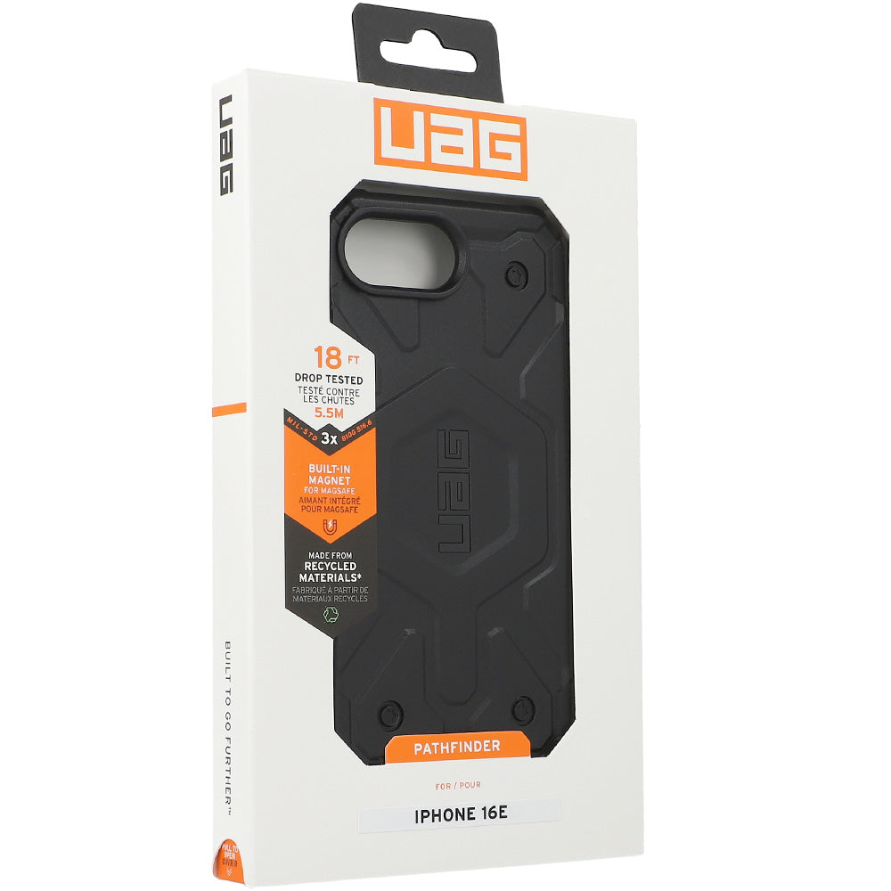Handyhülle für iPhone 17e / 16e, Urban Armor Gear Pathfinder Mag mit MagSafe, Schwarz