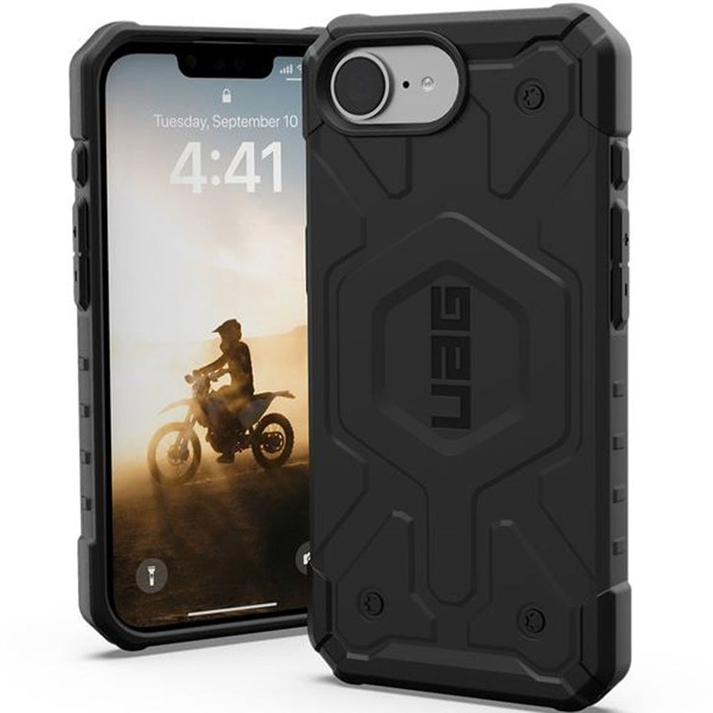 Handyhülle für iPhone 17e / 16e, Urban Armor Gear Pathfinder Mag mit MagSafe, Schwarz