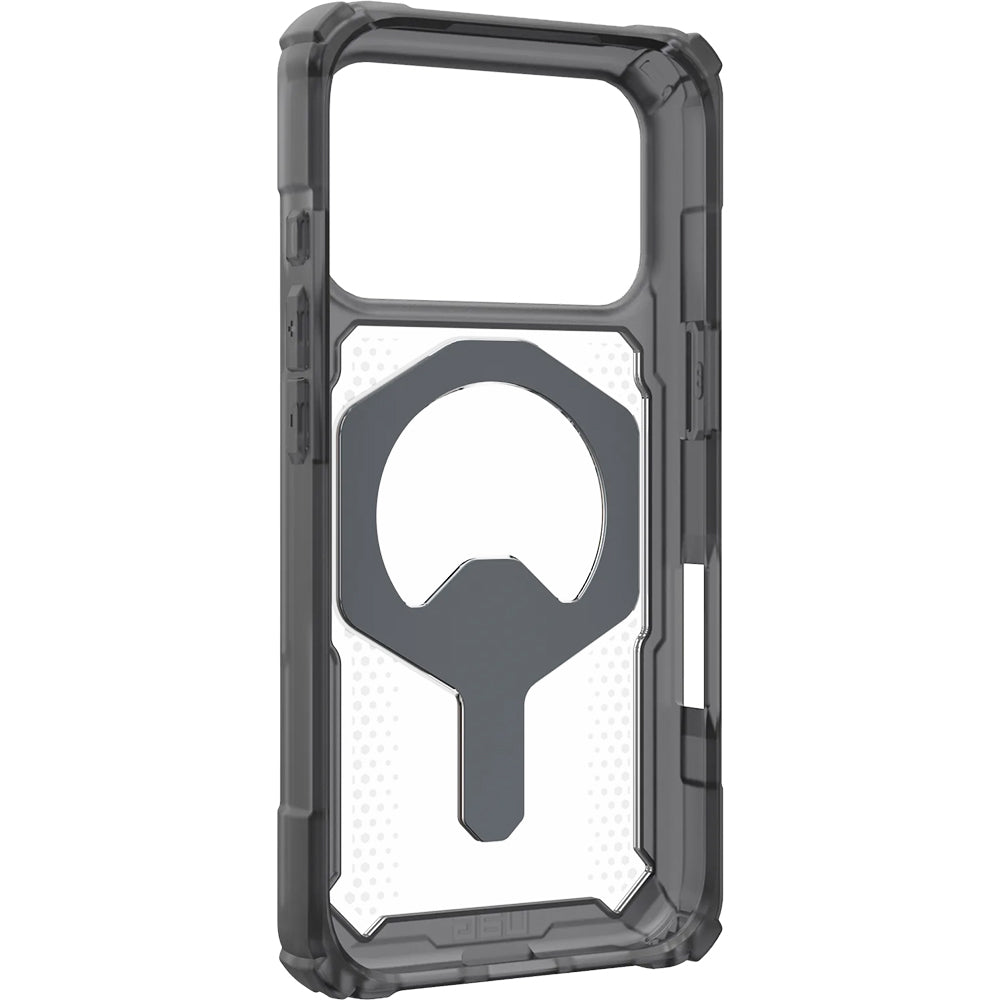 Handyhülle für iPhone 17 Pro, Urban Armor Gear Plasma XTE Mag mit MagSafe, Schwarz und Transparent