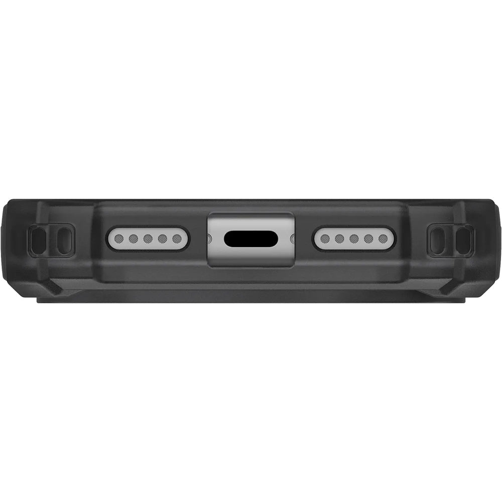 Handyhülle für iPhone 17 Pro, Urban Armor Gear Plasma XTE Mag mit MagSafe, Schwarz und Transparent