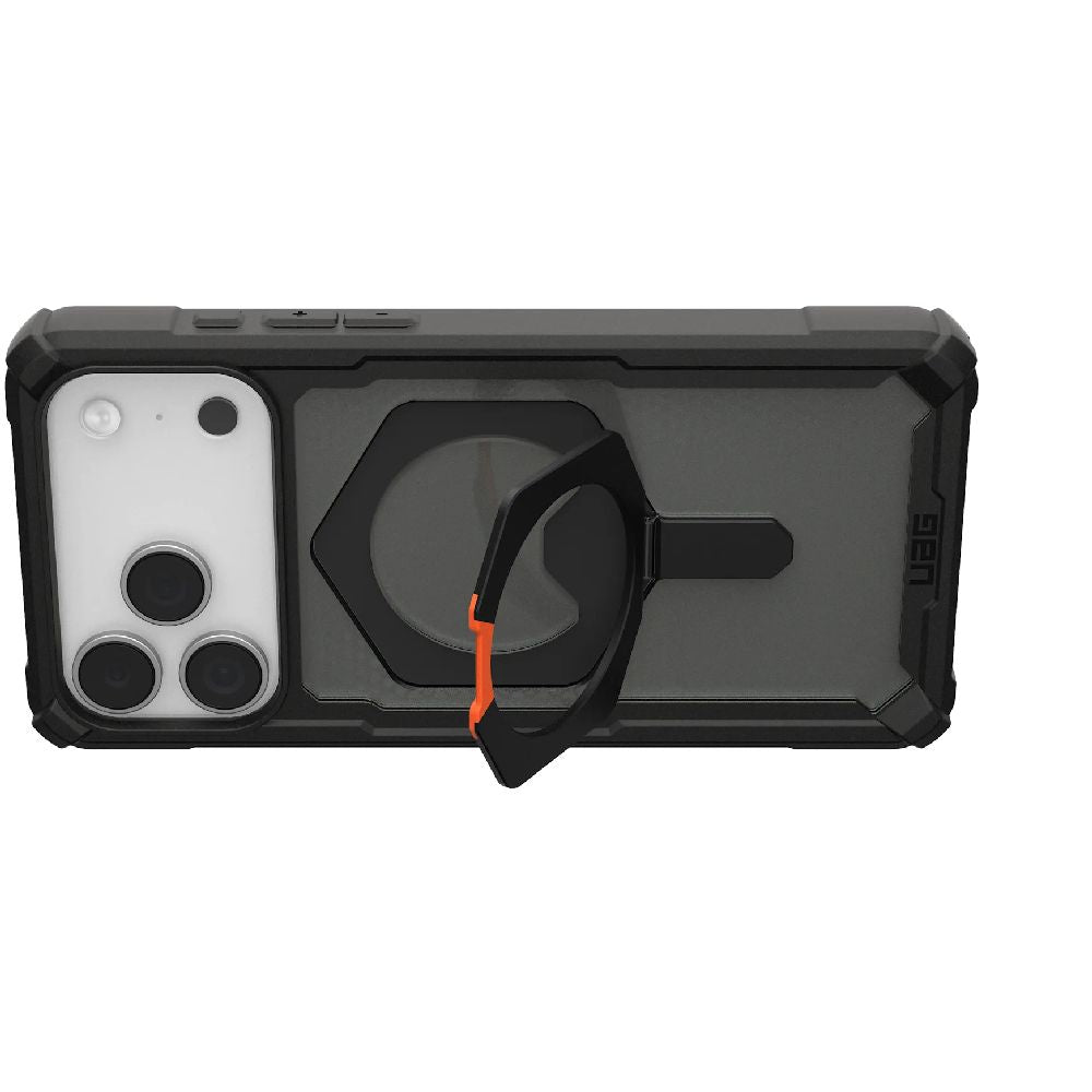 Handyhülle für iPhone 17 Pro Max, Urban Armor Gear Plasma XTE Mag mit MagSafe, Grau mit schwarzen Rahmen