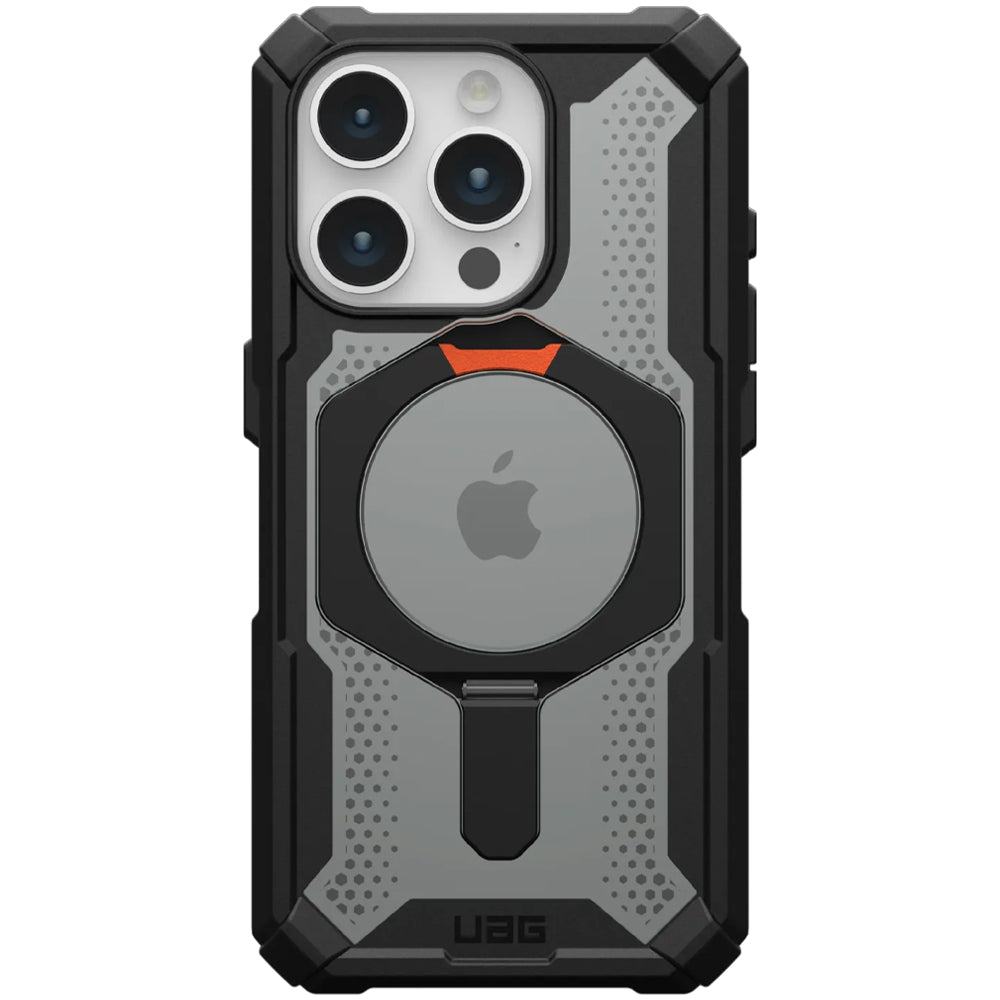 Schutzhülle für iPhone 15 Pro, Urban Armor Gear Plasma XTE Pro magnetic, kickstand, Schwarz