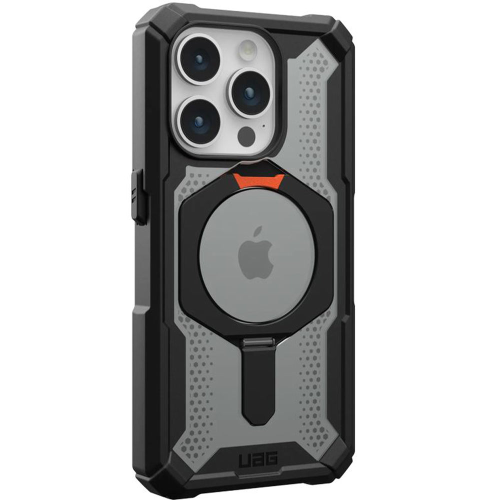Schutzhülle für iPhone 15 Pro, Urban Armor Gear Plasma XTE Pro magnetic, kickstand, Schwarz