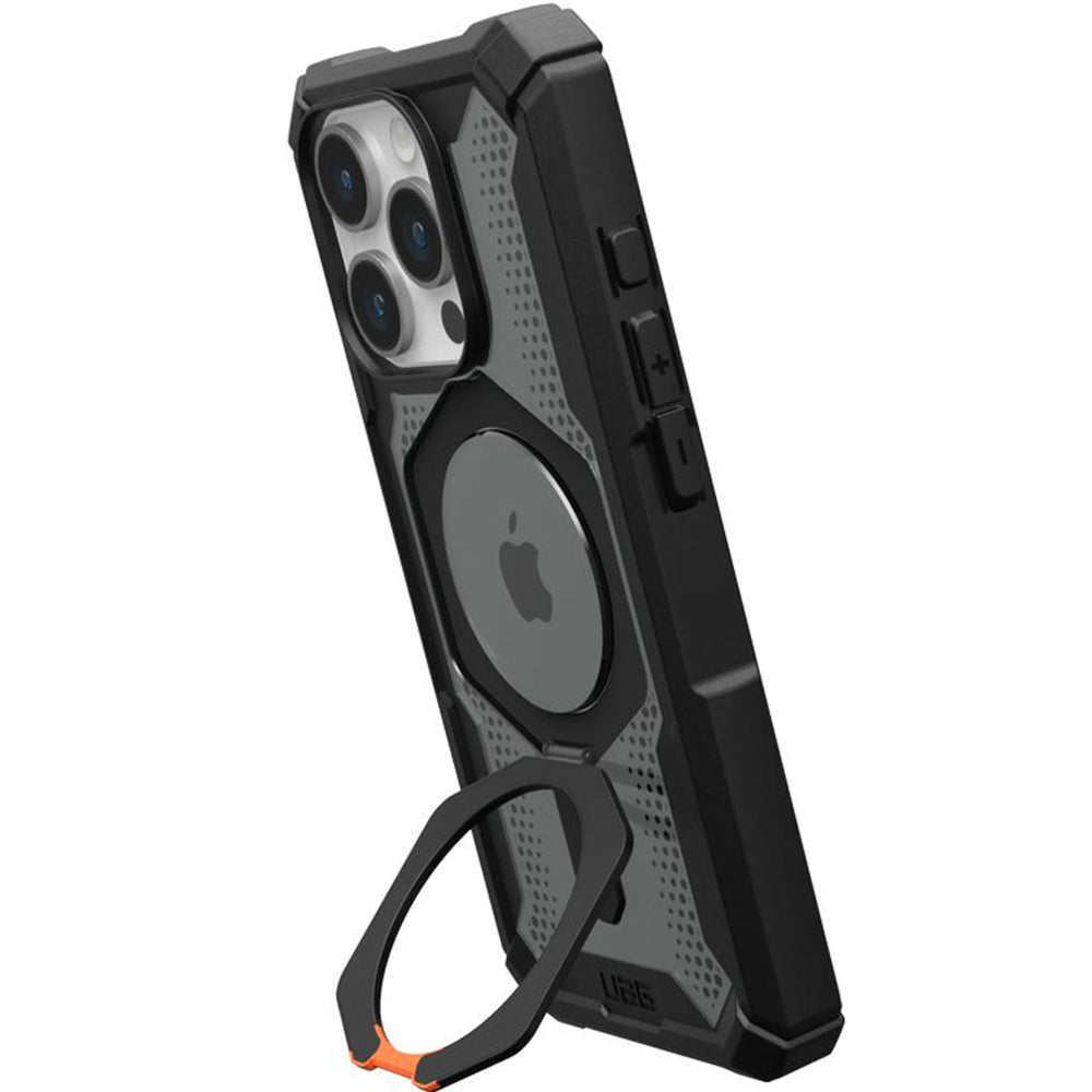 Schutzhülle für iPhone 15 Pro, Urban Armor Gear Plasma XTE Pro magnetic, kickstand, Schwarz